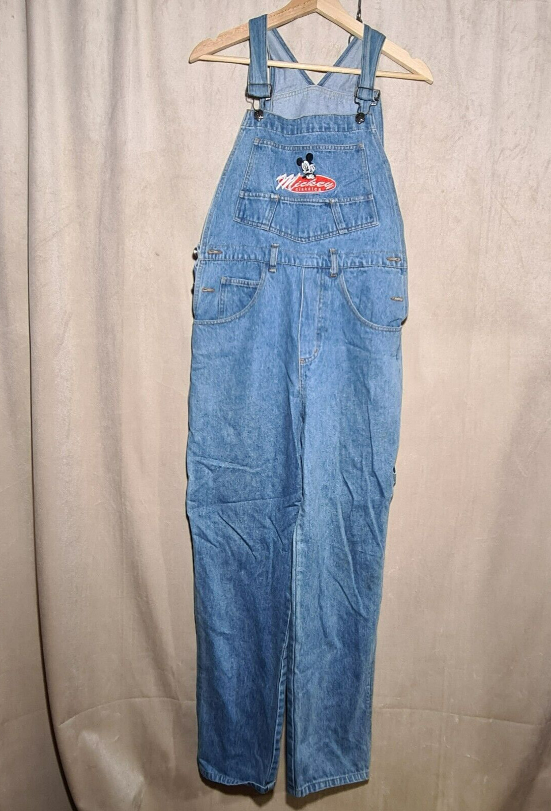Mickey Classics Unlimited Jerry Leigh Blue Jean Women's Overalls Size M