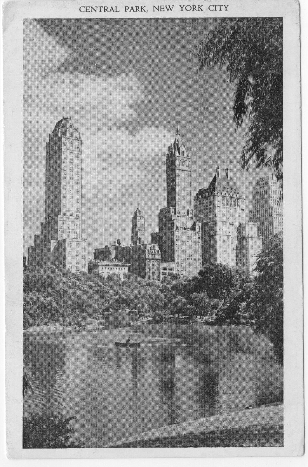 Central Park 1946, Vintage New York City Postcard