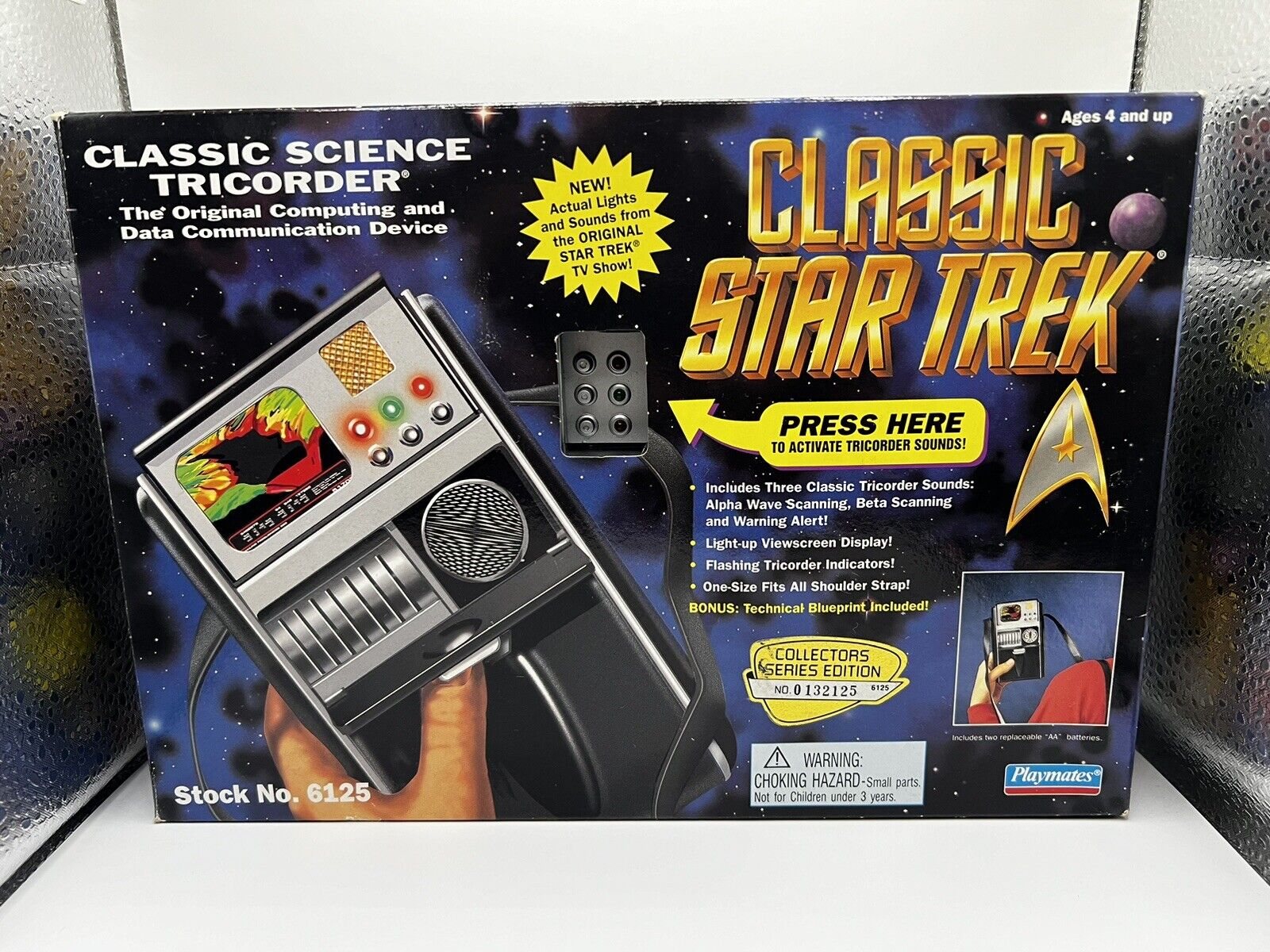Vintage Playmates Classic 6125 Star Trek Science Tricorder - NIB 1995 Unopened