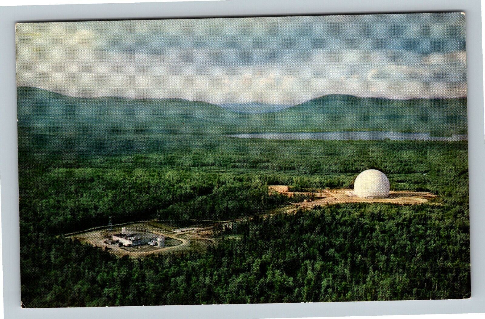 Andover ME, Bell Telephone System\'s Earth Station, Maine Vintage Postcard