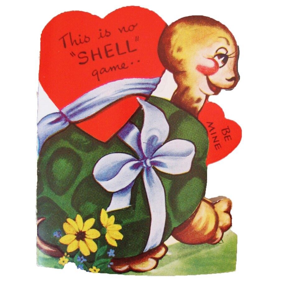 Vintage 1950s Valentine Card Aner-i-Card \