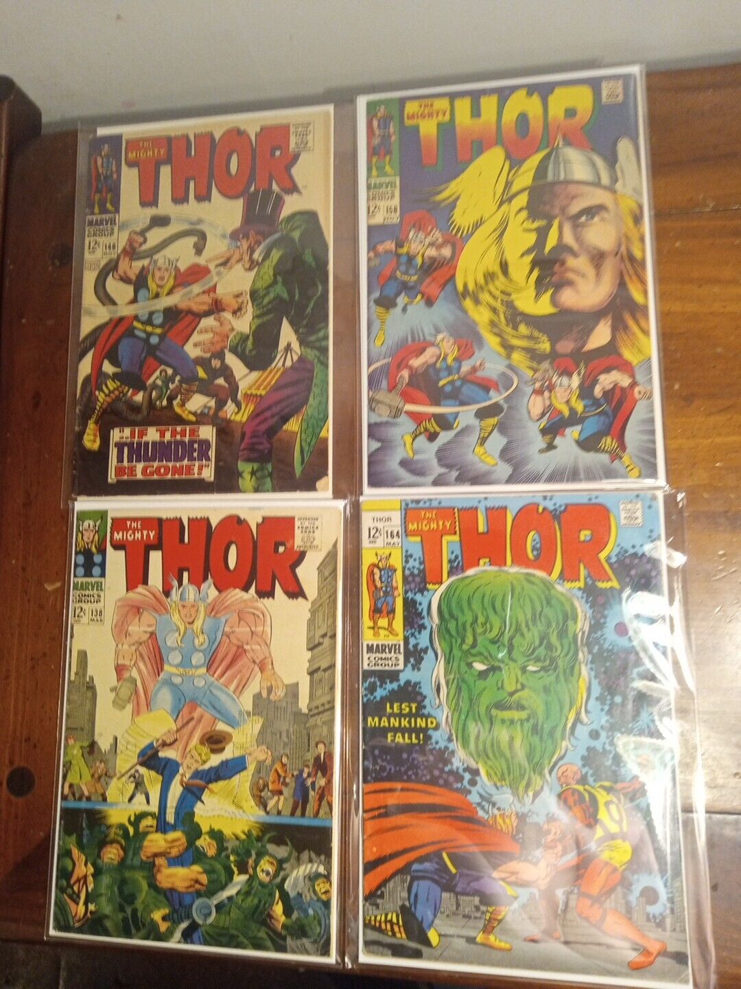 Marvel The Mighty Thor Comic Lot 138, 146, 158 & 164 KEYS NICE LOT