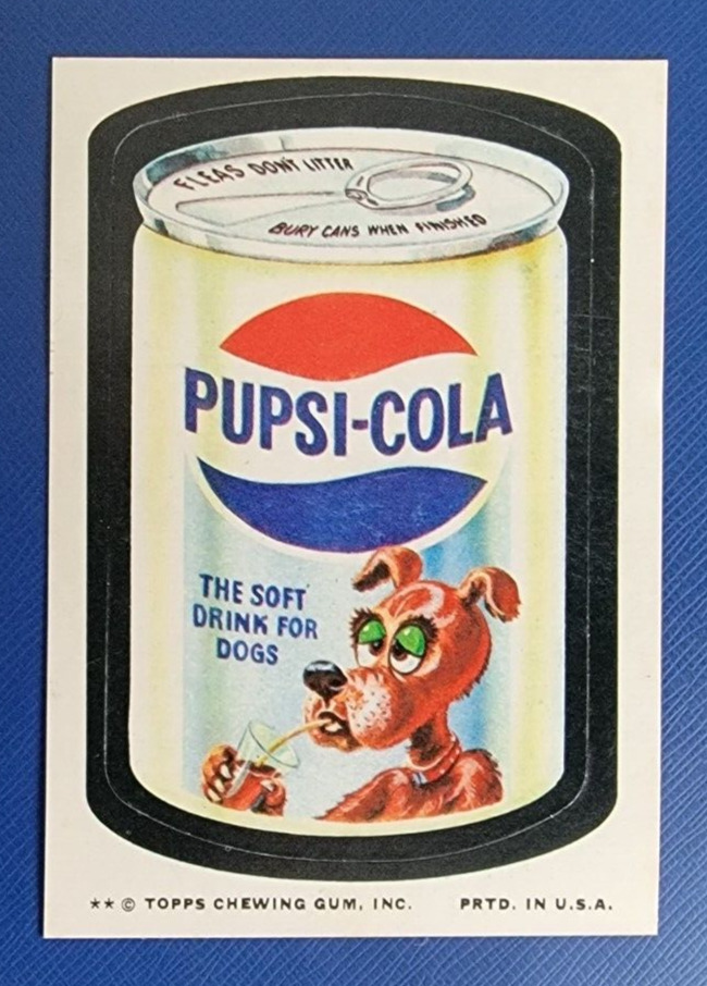 1974 WACKY PACKAGES SERIES 10 TAN BACK   PUPSI-COLA    NM/MT