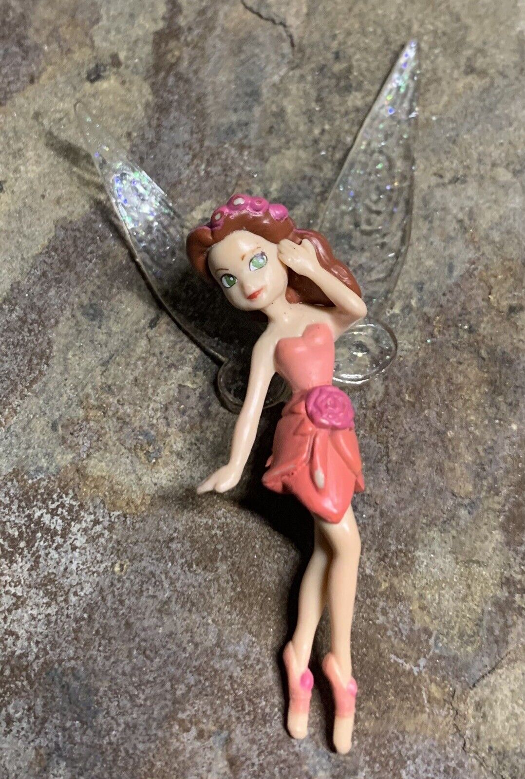 Disney Rosetta Fairies Plastic Mini Figure. Okay Condition 