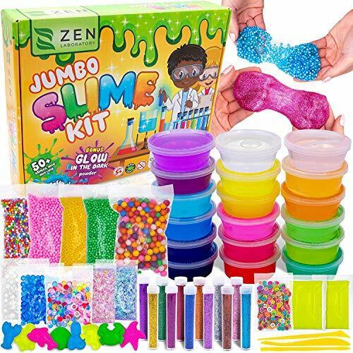 Slime Kit Toy Kids Girls Boys Ages 5-12 Glow in The Dark Glitter Slime Making