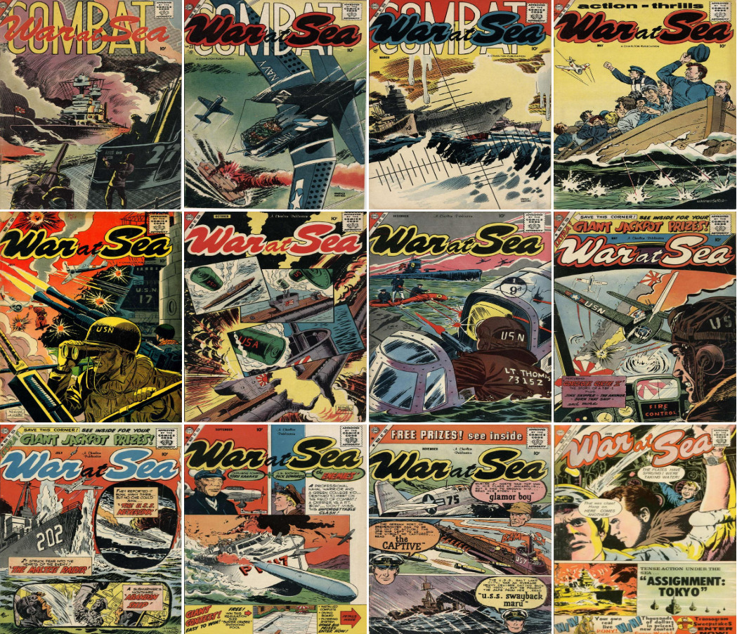1957 - 1961 War at Sea Comic Book Package - 14 eBooks on CD
