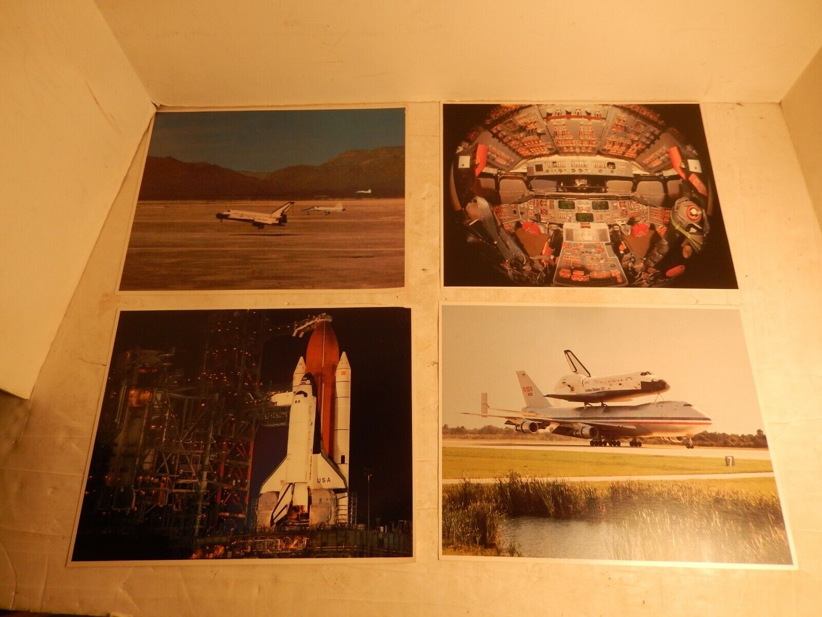 NASA Space Program Collection Columbia Space Shuttle STS-3 Laser Photo Art Set 4