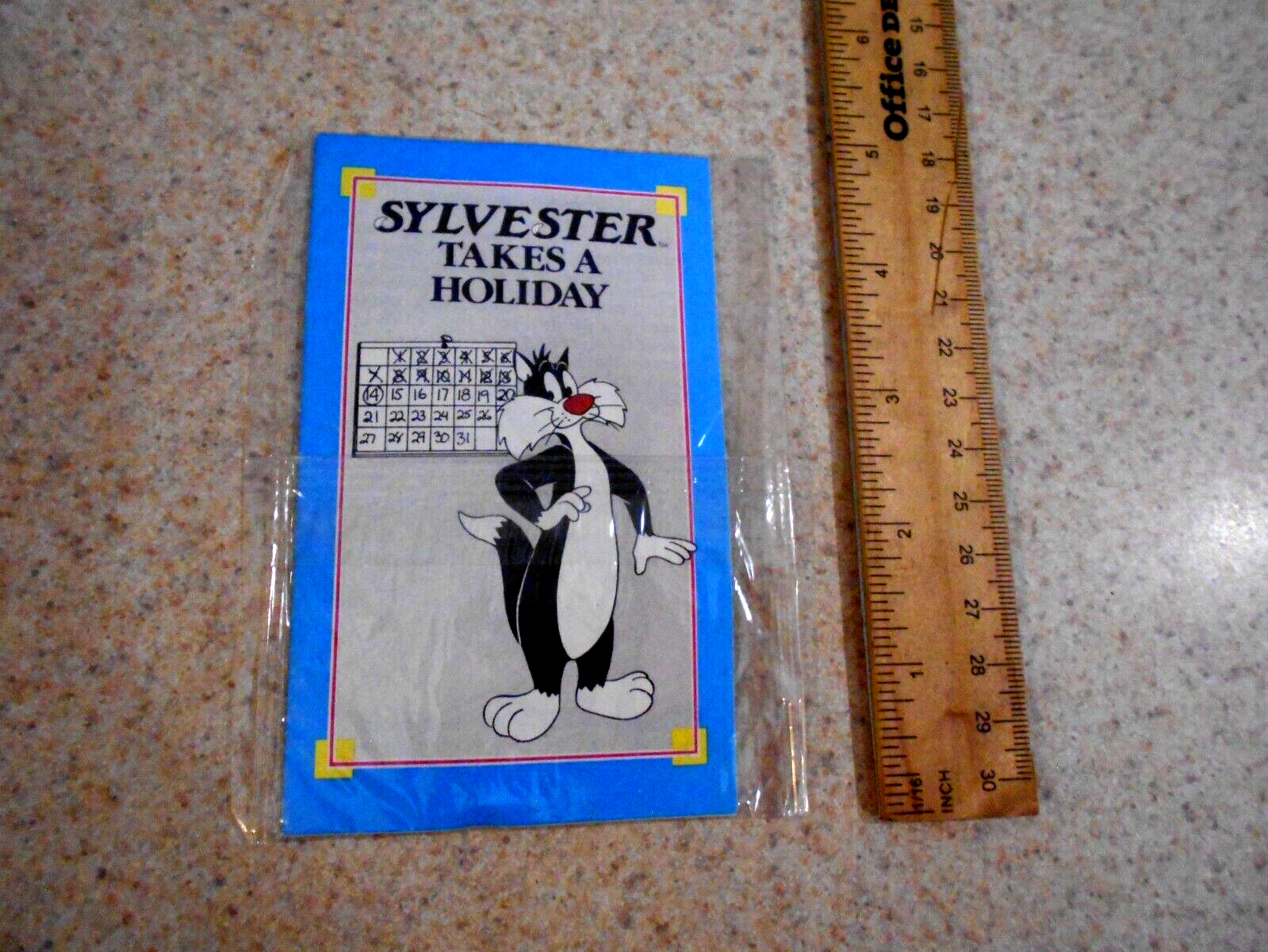Sylvester Cat  1990 Tyson frozen dinner Magic fun book Vintage Sealed