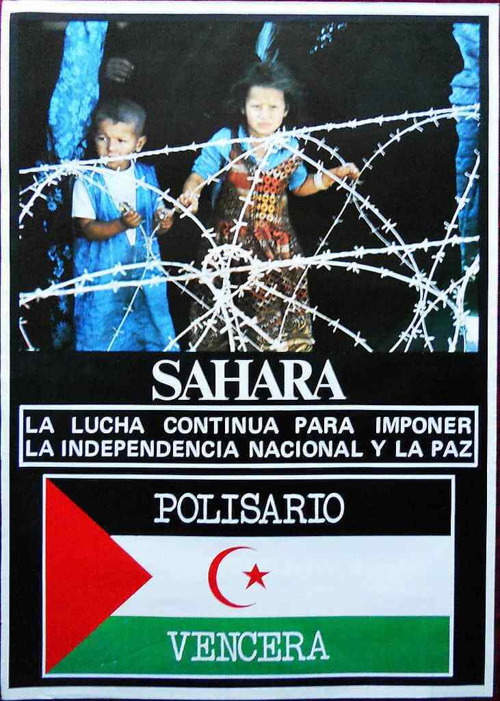 Original Poster Africa SAHARA Sahrawi Polisario Front Spain Propaganda Children