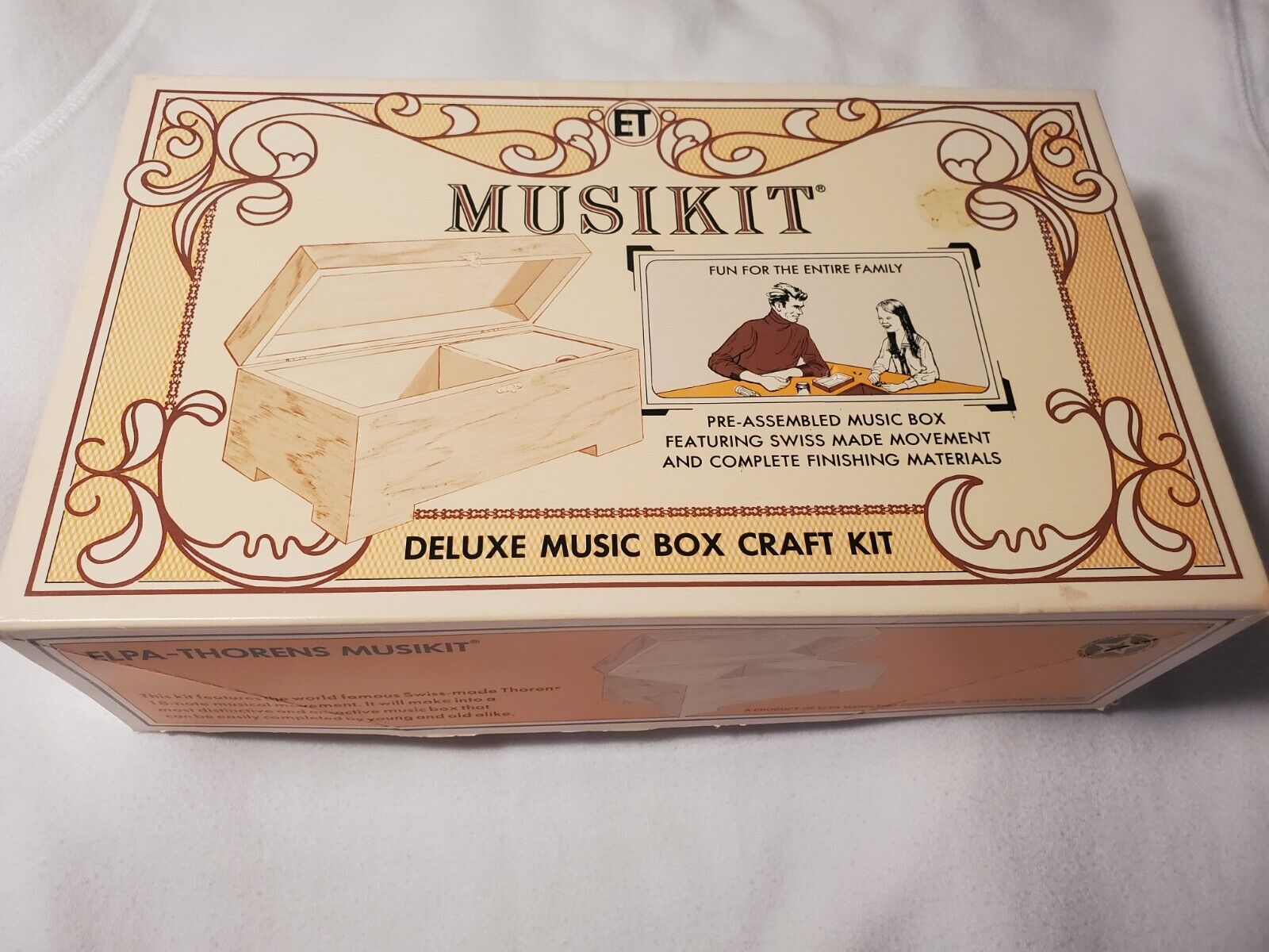 Elpa Thorens MUSIKIT Deluxe Music Box CRAFT KIT Vintage SWISS Lara's Theme PC770
