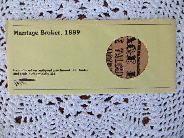 Marriage Broker 1889 Poster