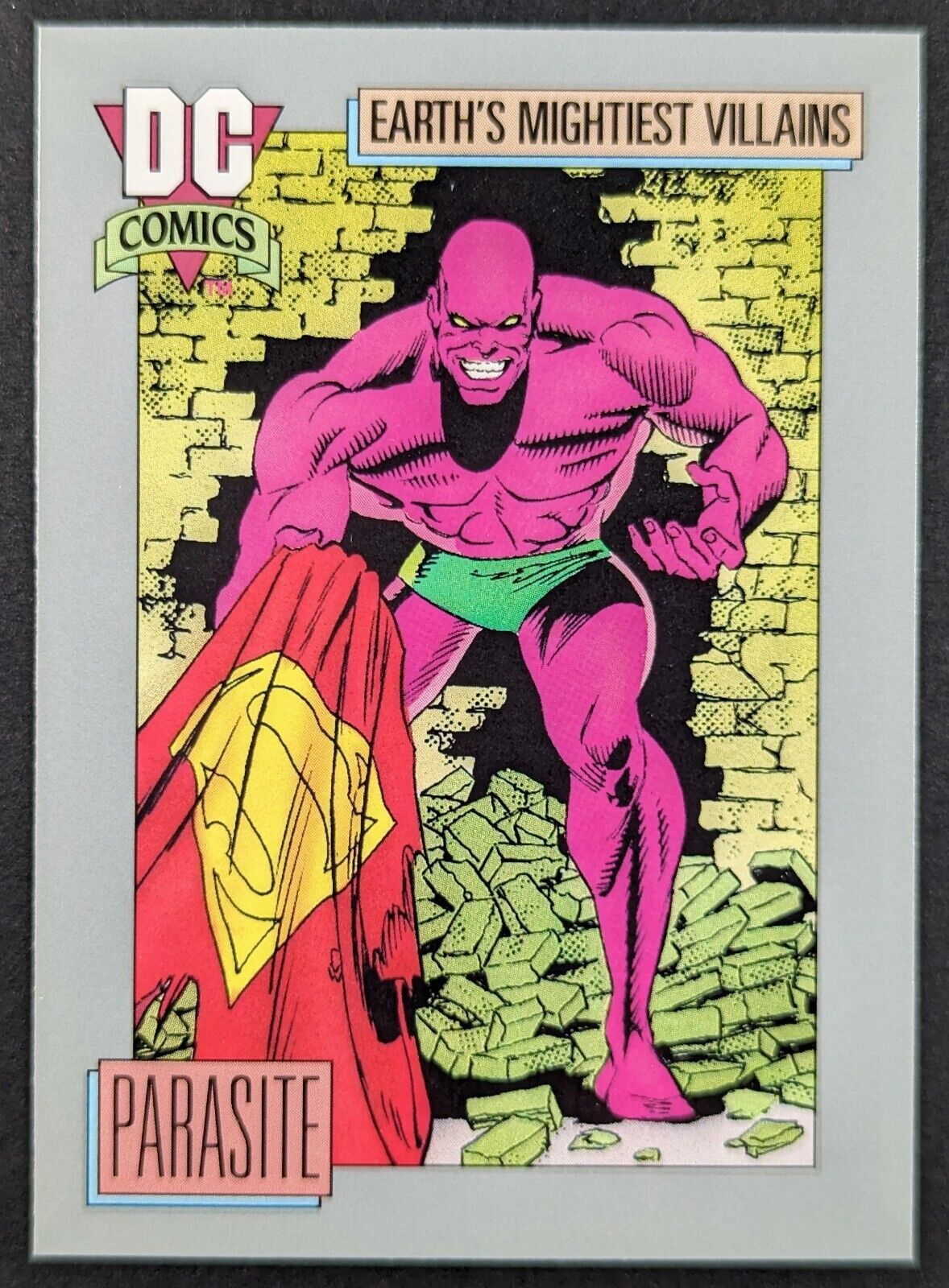 Parasite 1991 Mightiest Villains DC Comics Superhero Impel Card #102 (NM)