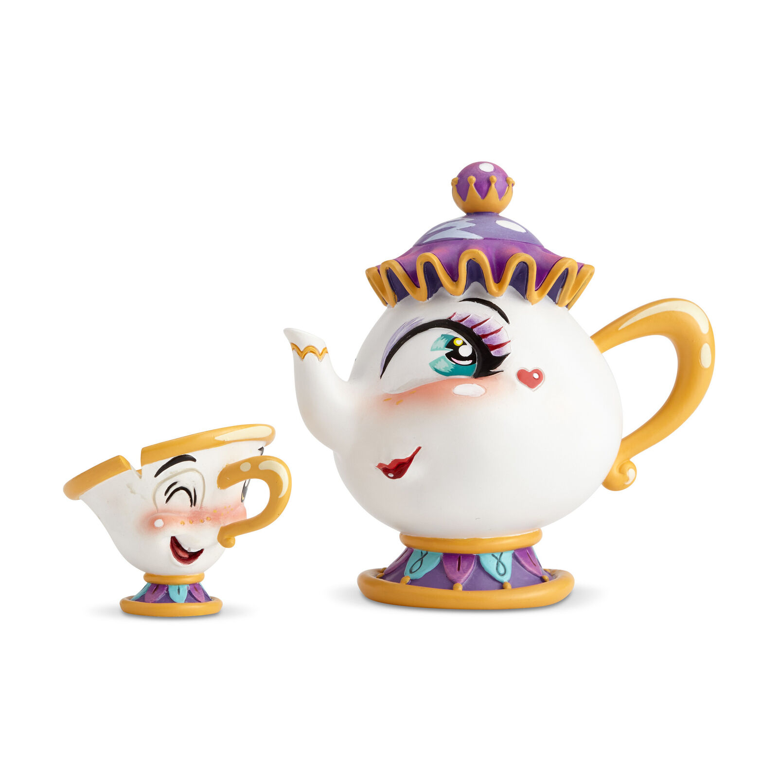 Enesco World of Miss Mindy Disney Beauty and The Beast Mrs. Potts and Chip