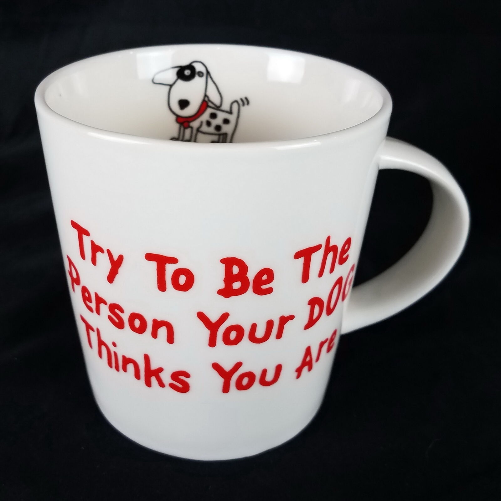 Pfaltzgraff GRIMM Dog Lover Owner Mug - Large Porcelain