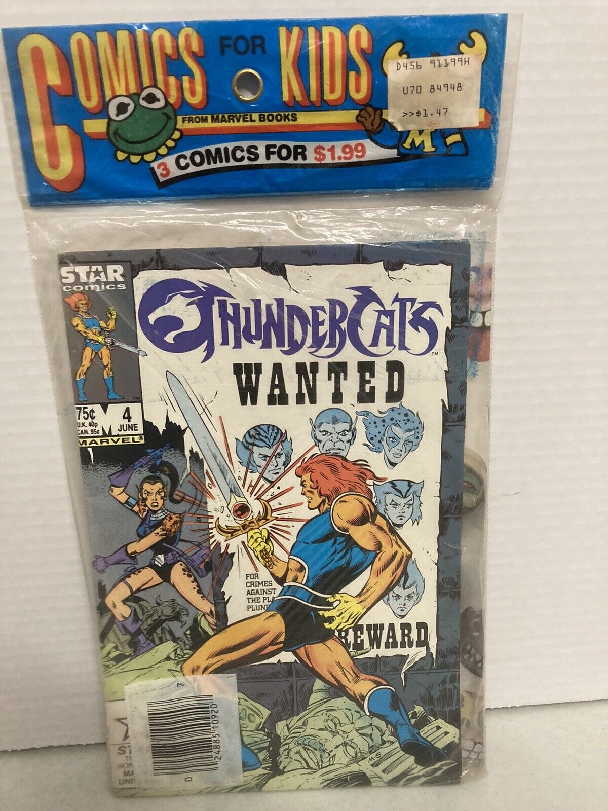 Thundercats 3 Pack Marvel Factory Sealed 1,4 and 6 Rare 3rd Print Star Comics