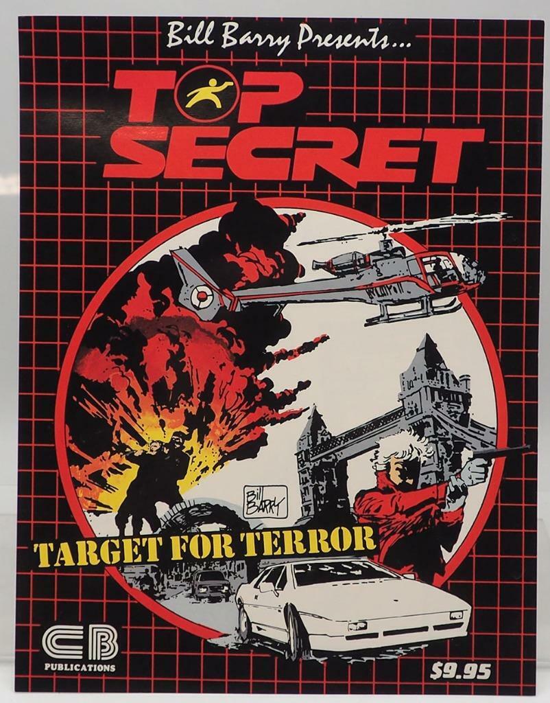Bill Barry Top Secret Target for Terror Comic PROMO Poster Vtg 8x10