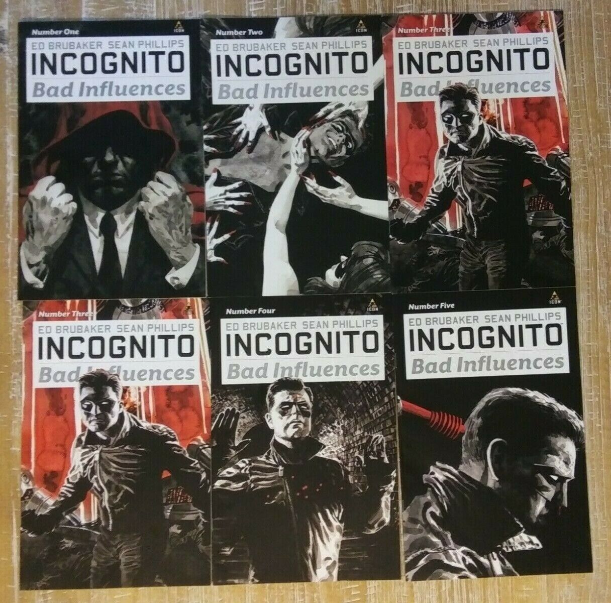 INCOGNITO BAD INFLUENCES #1-5 Duplicate #3 Complete series