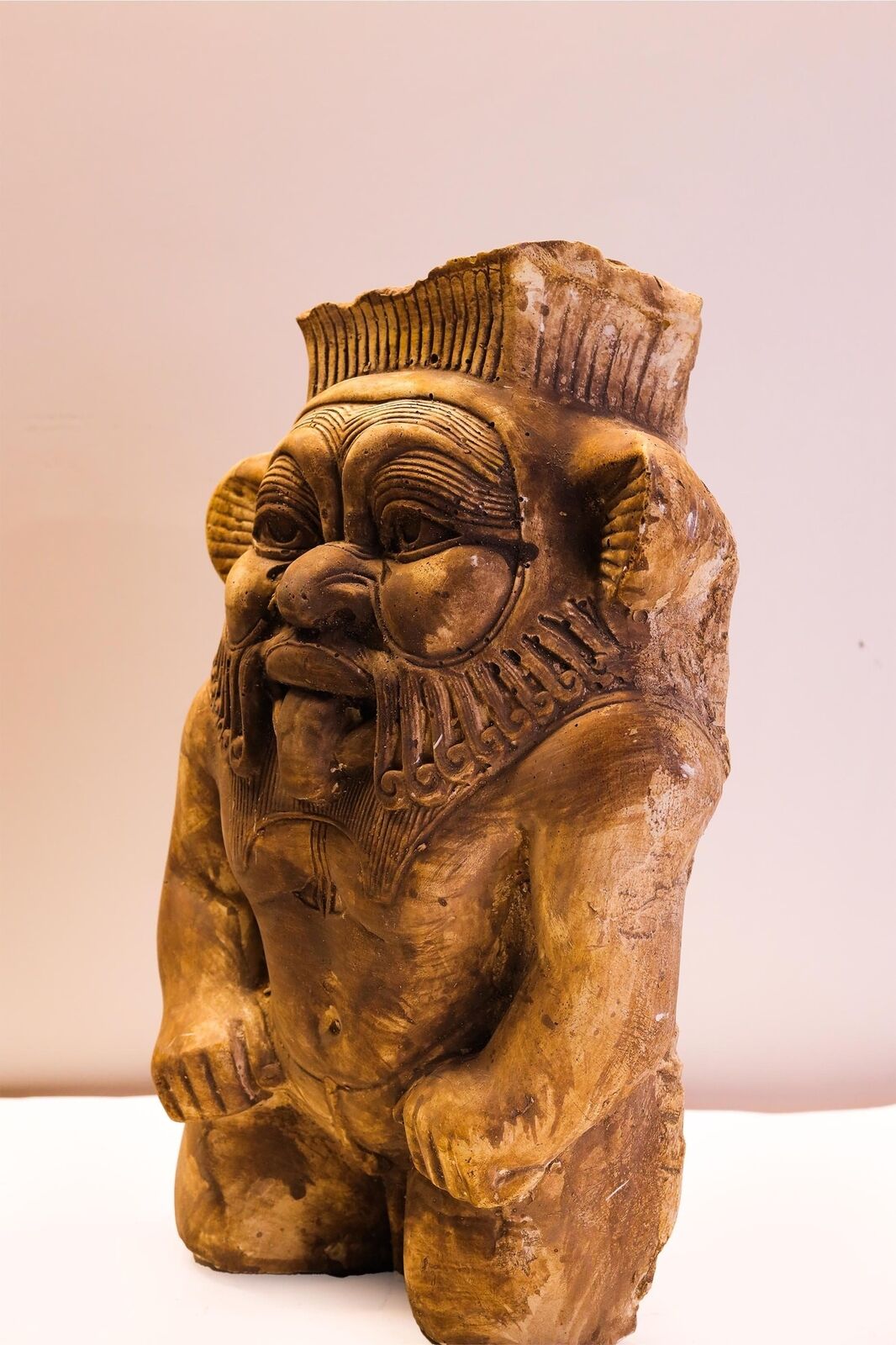 Unique statue of The Egyptian God Bes, Bes statue for sale. Egyptian Bes