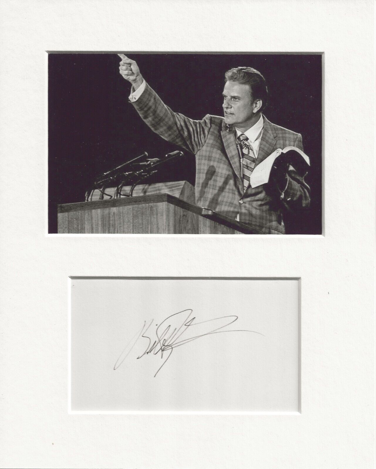 Billy Graham evangelist signed genuine authentic autograph signature AFTAL COA