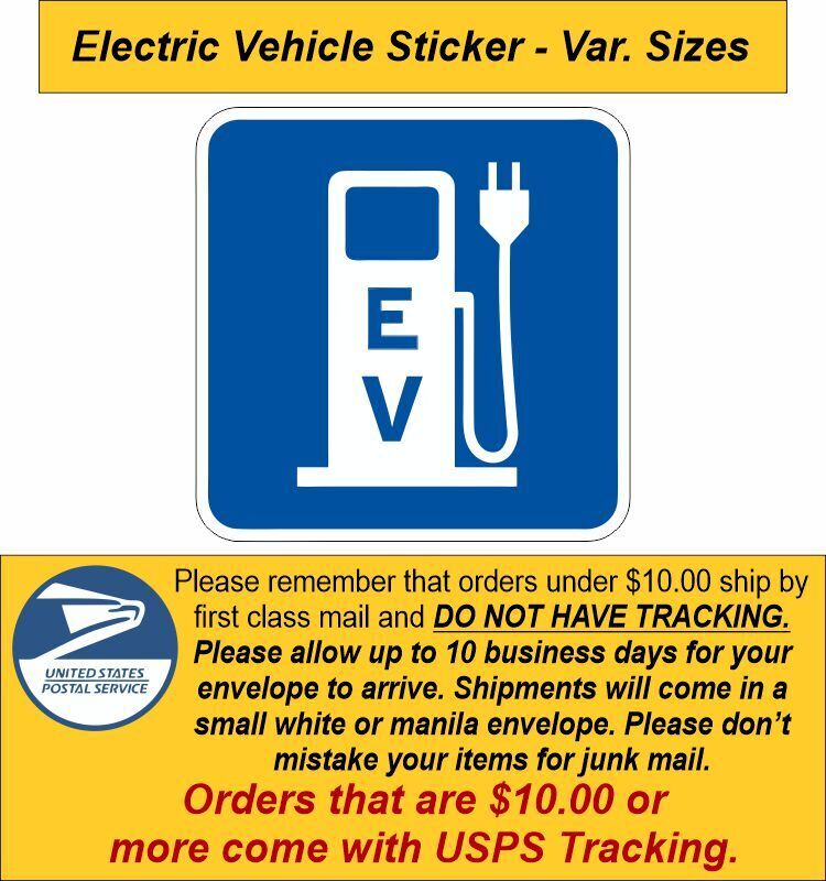 EV Charging Electric Car EV Bumper Sticker Fits Chevrolet Bolt LEAF Tesla BMW i3