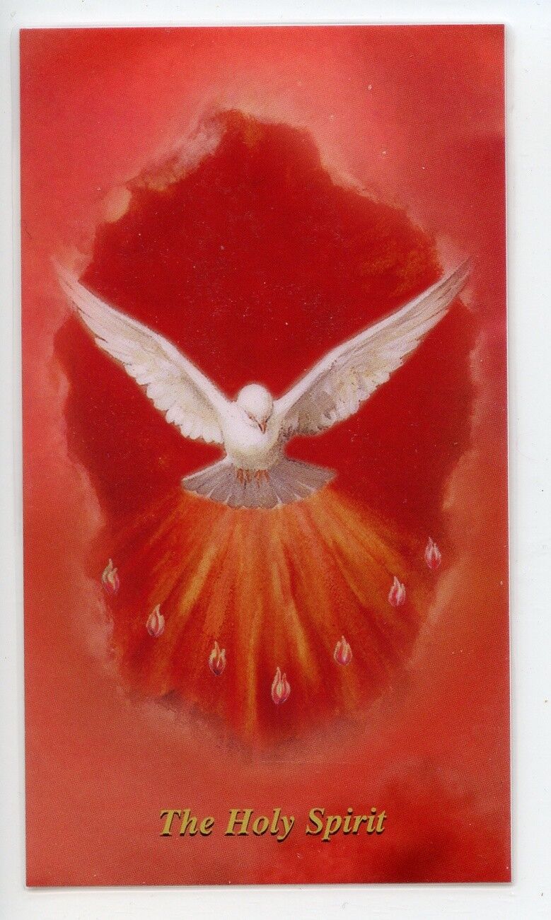 PRAYER TO RECEIVE THE HOLY SPIRIT - Laminated  Holy Cards.  QUANTITY 25 CARDS