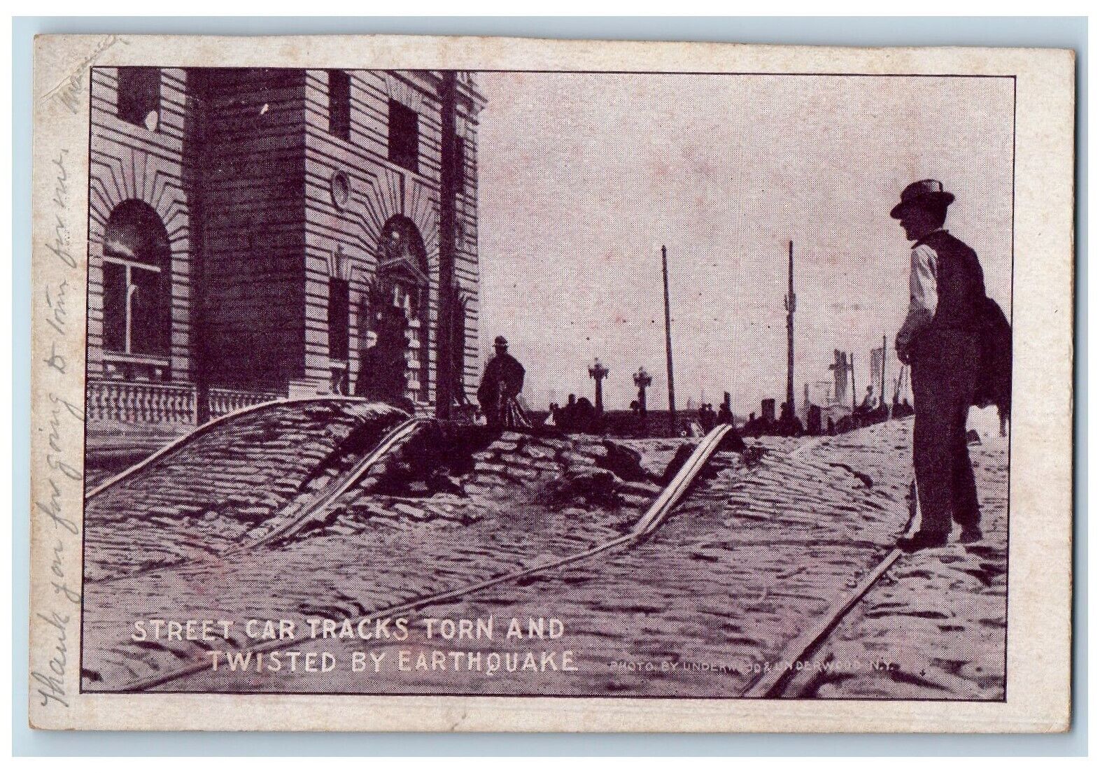 1906 San Francisco Effect Of Earthquake Front Post Office California CA Postcard