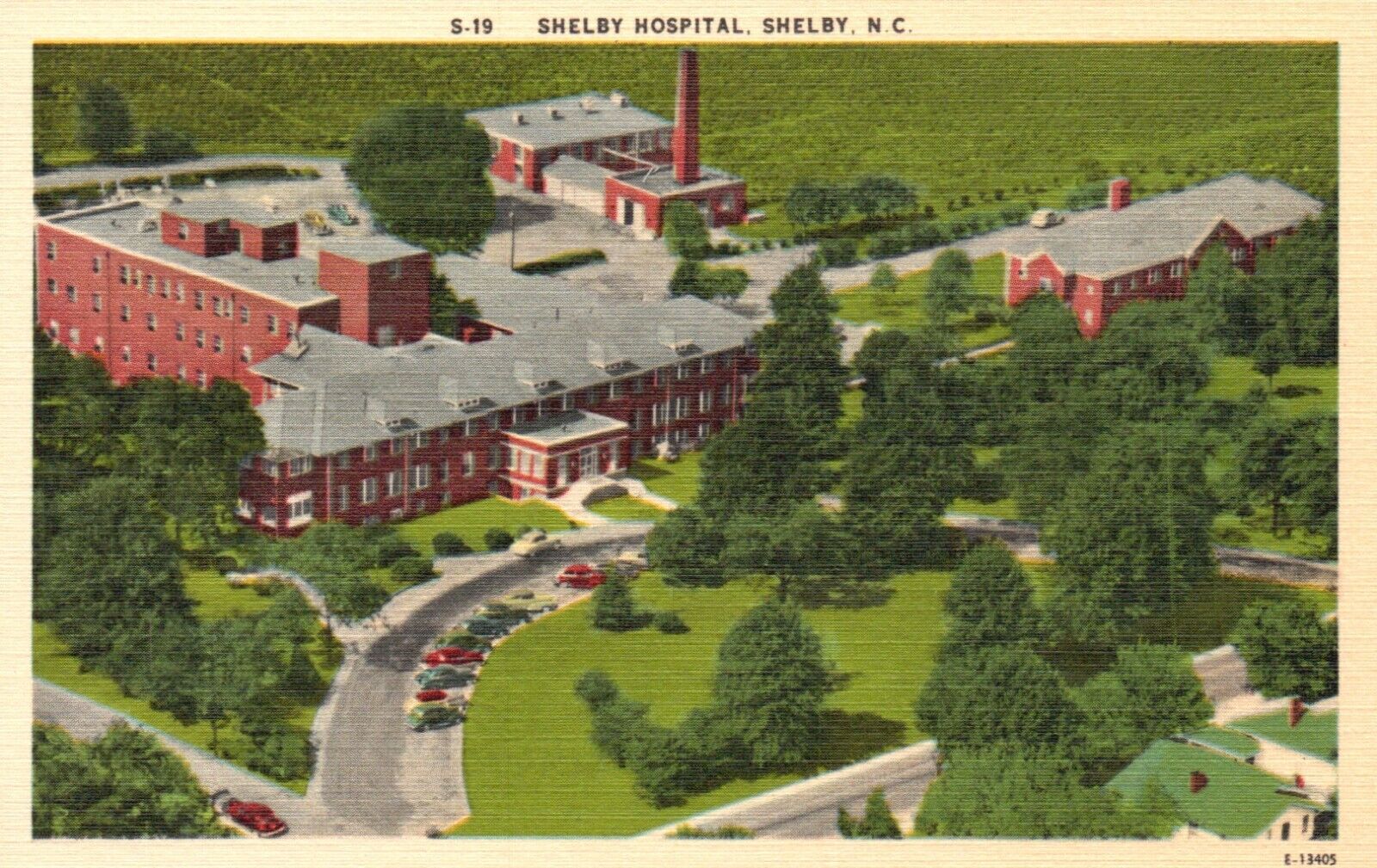 Postcard NC Shelby North Carolina Shelby Hospital Linen Vintage PC H3851