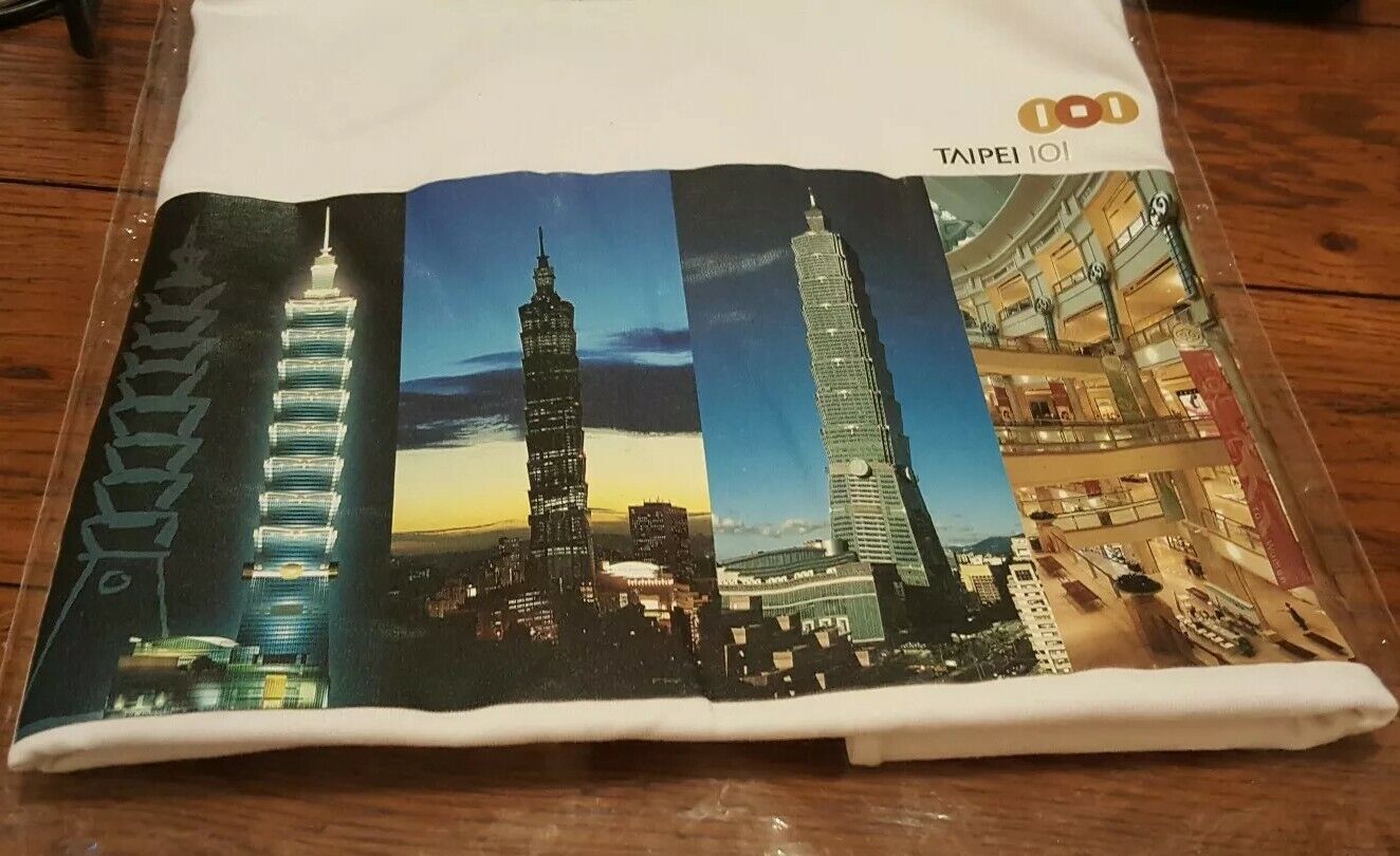 Taipei 101 World Financial Center  Souvenir Shirt NEW NEVER Worn Size Large 