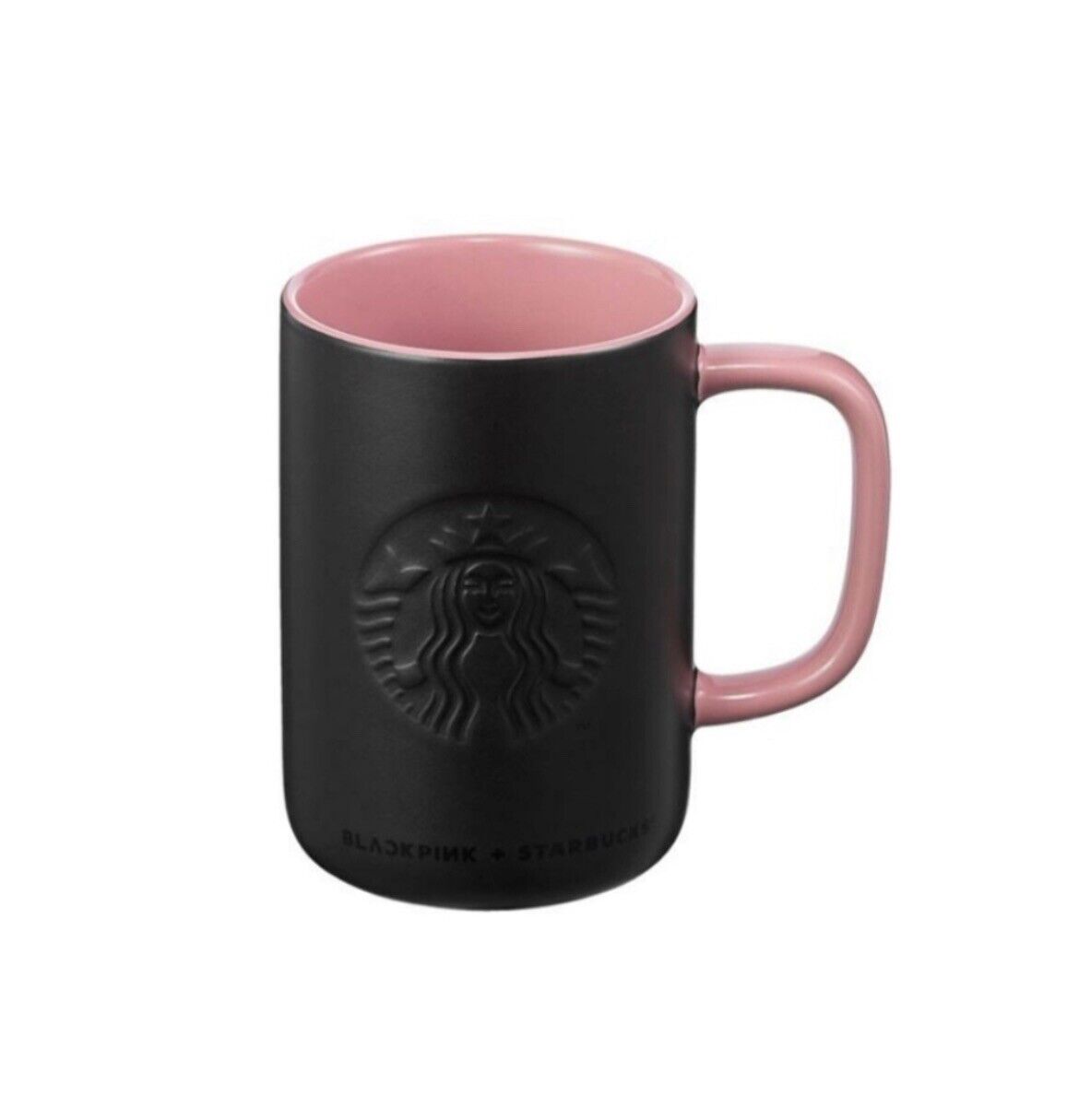 Starbucks Black Pink Official Limited Black Ceramic Mug 473 ml Authentic Korea