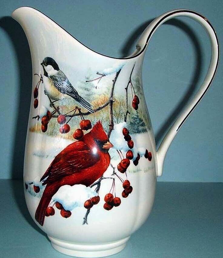 Lenox Winter Greetings Scenic Large Pitcher 10\