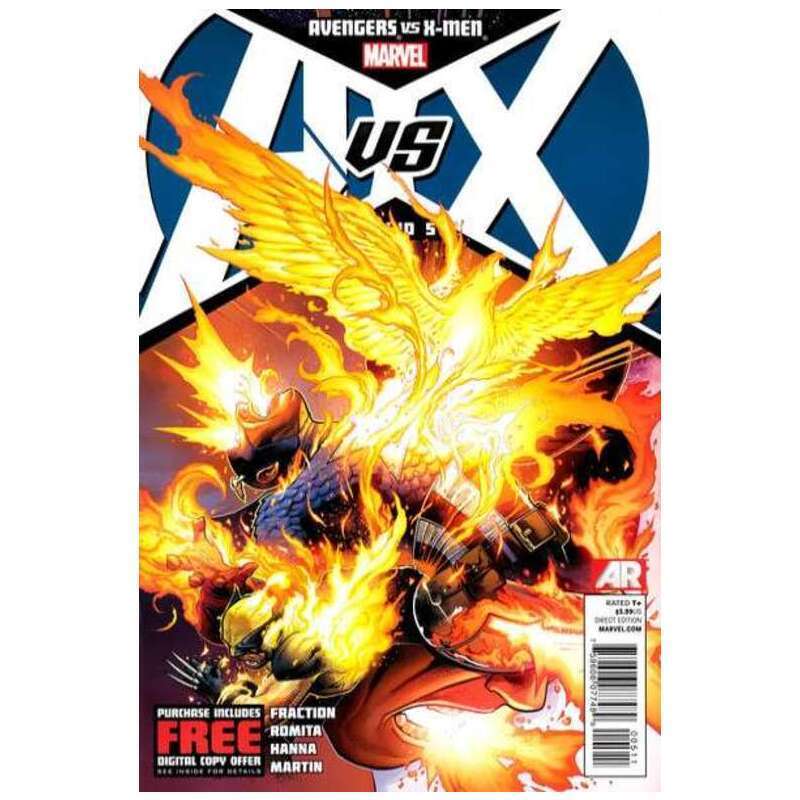 Avengers vs. X-Men #5 in Near Mint condition. Marvel comics [p~