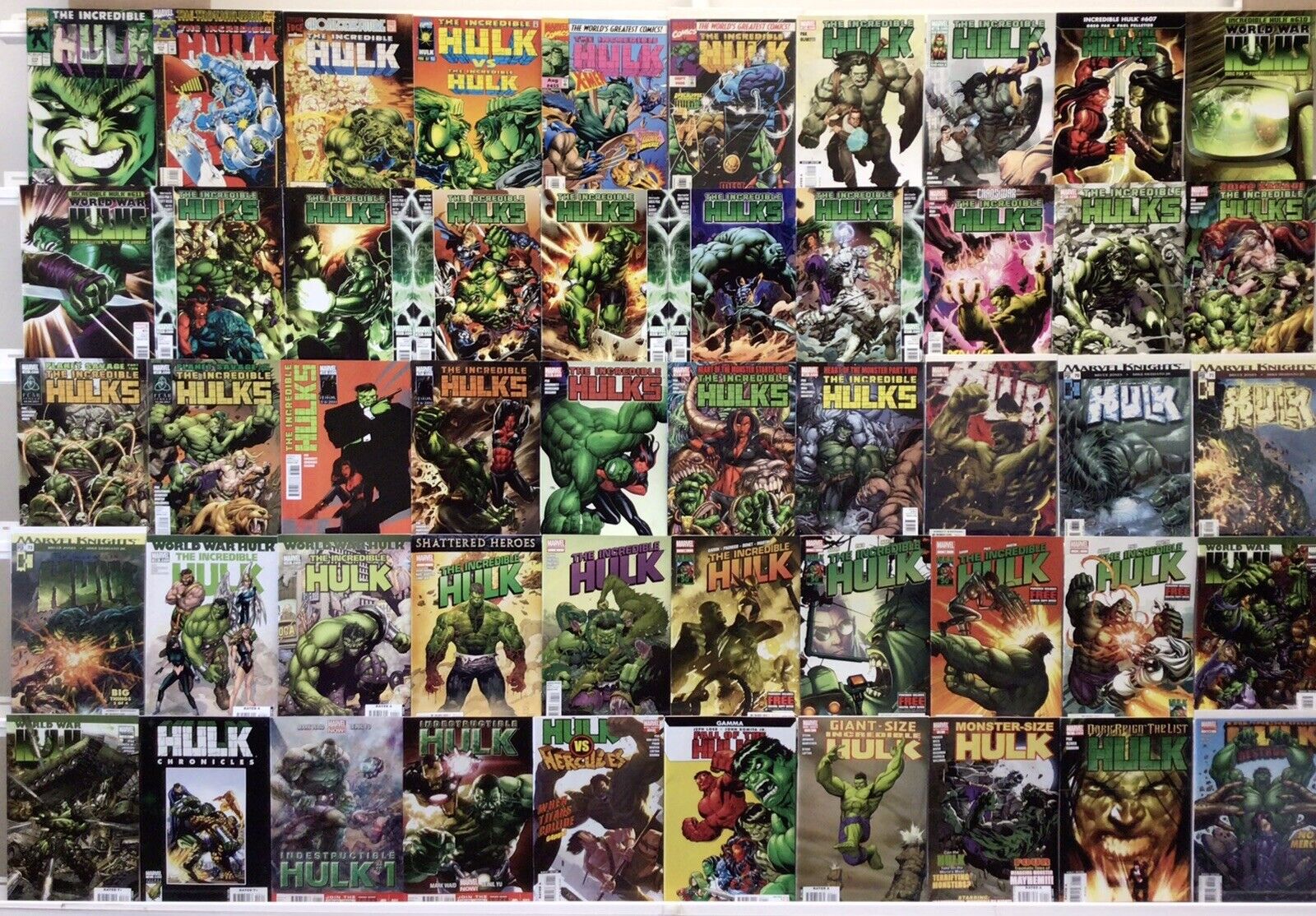 Marvel Comics - The Incredible Hulk - Comic Book Lot Of 50