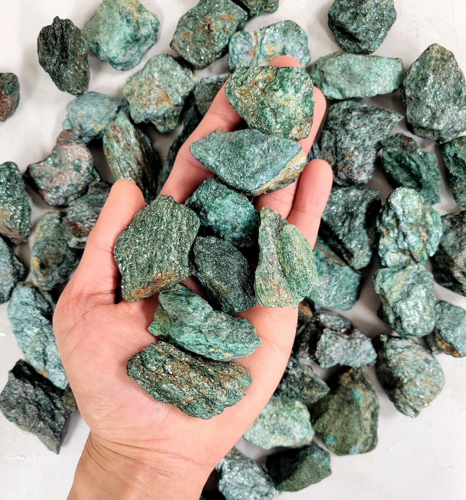 FUCHSITE ROUGH STONES - Raw Bulk Crystals - Natural Gemstones from Brazil