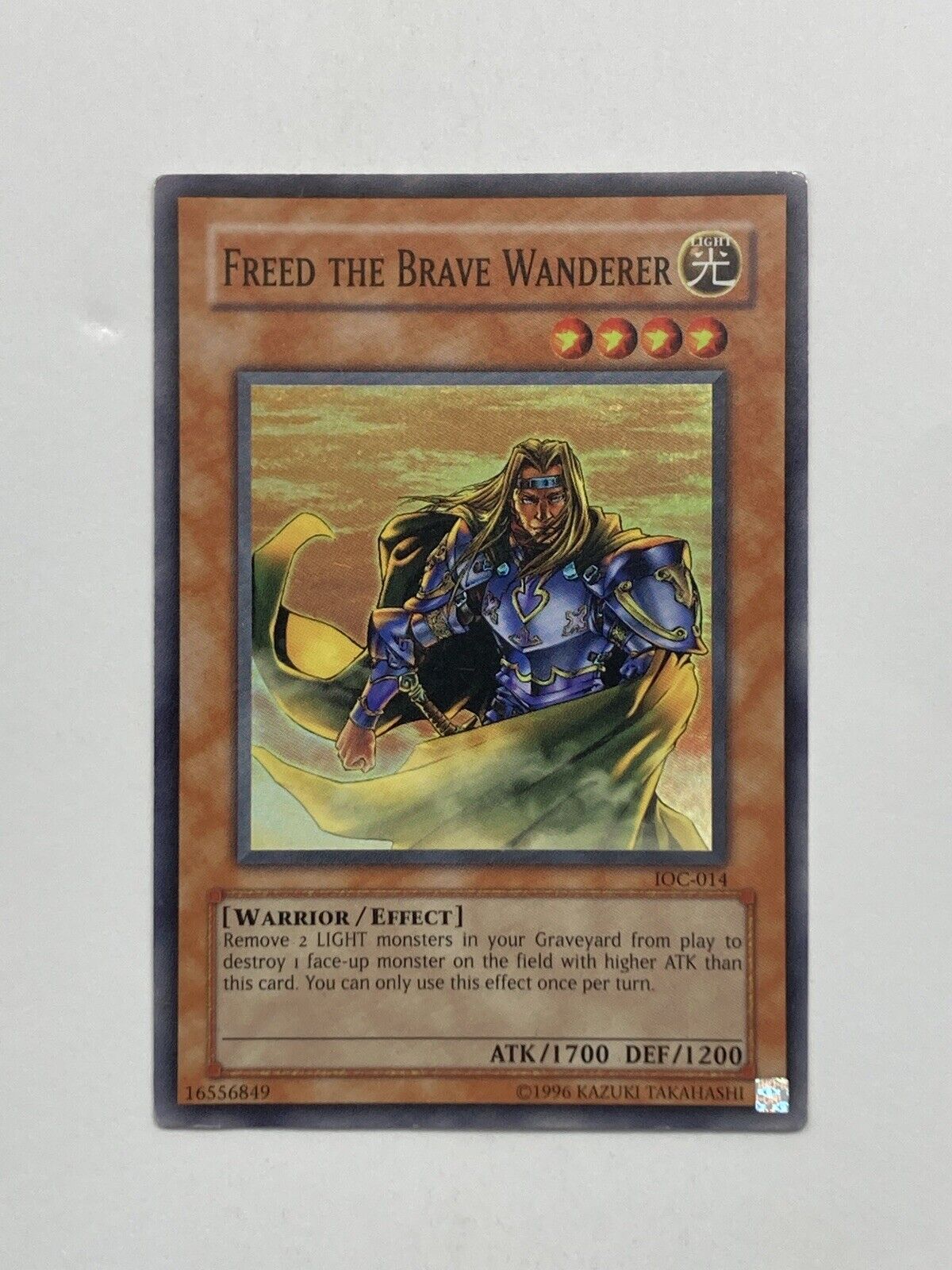 Yu-Gi-Oh TCG Freed the Brave Wanderer Invasion of Chaos Ioc-014 Unlimited Super
