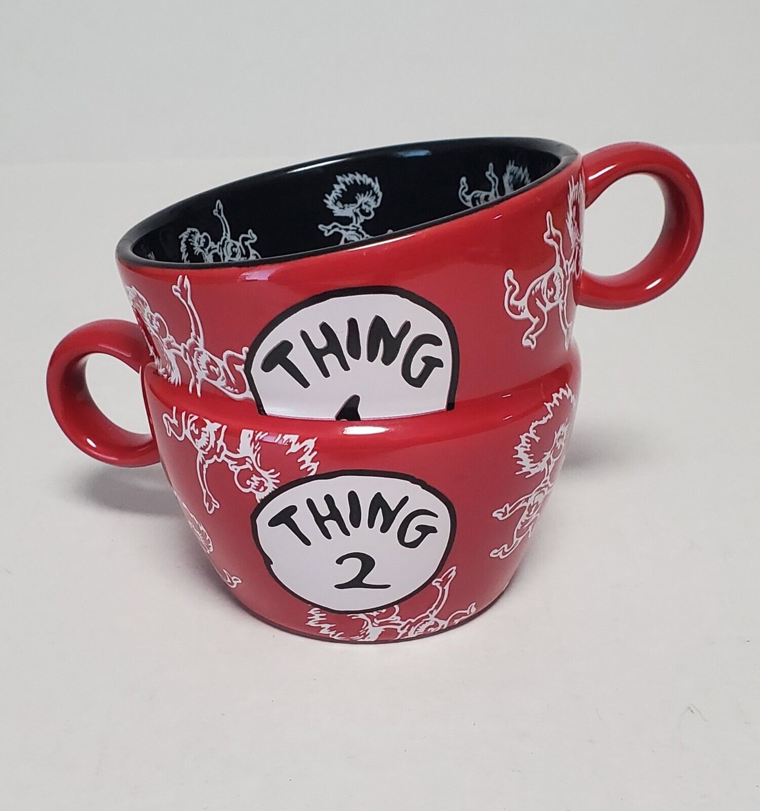 Dr Seuss Thing 1 &Thing 2 Stacked Mug