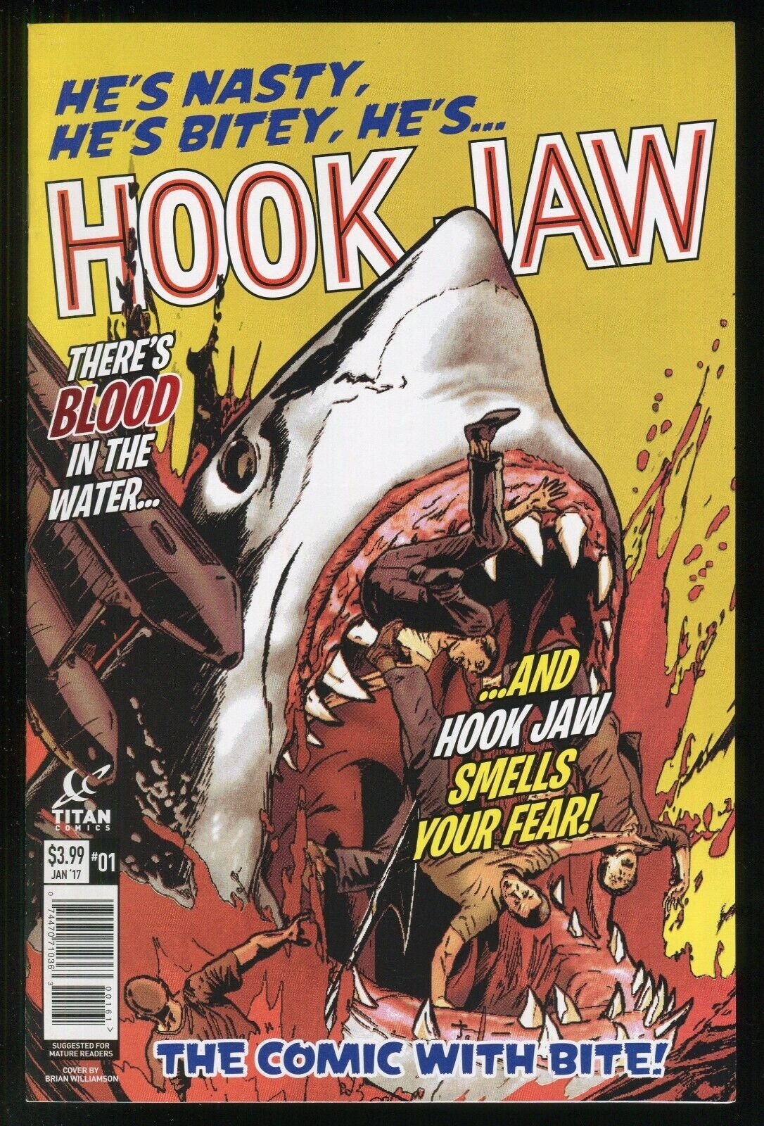 Hook Jaw 1 Variant Comic Shark Attack Horror Like Jaws Atoll GrizzlyShark Meg 