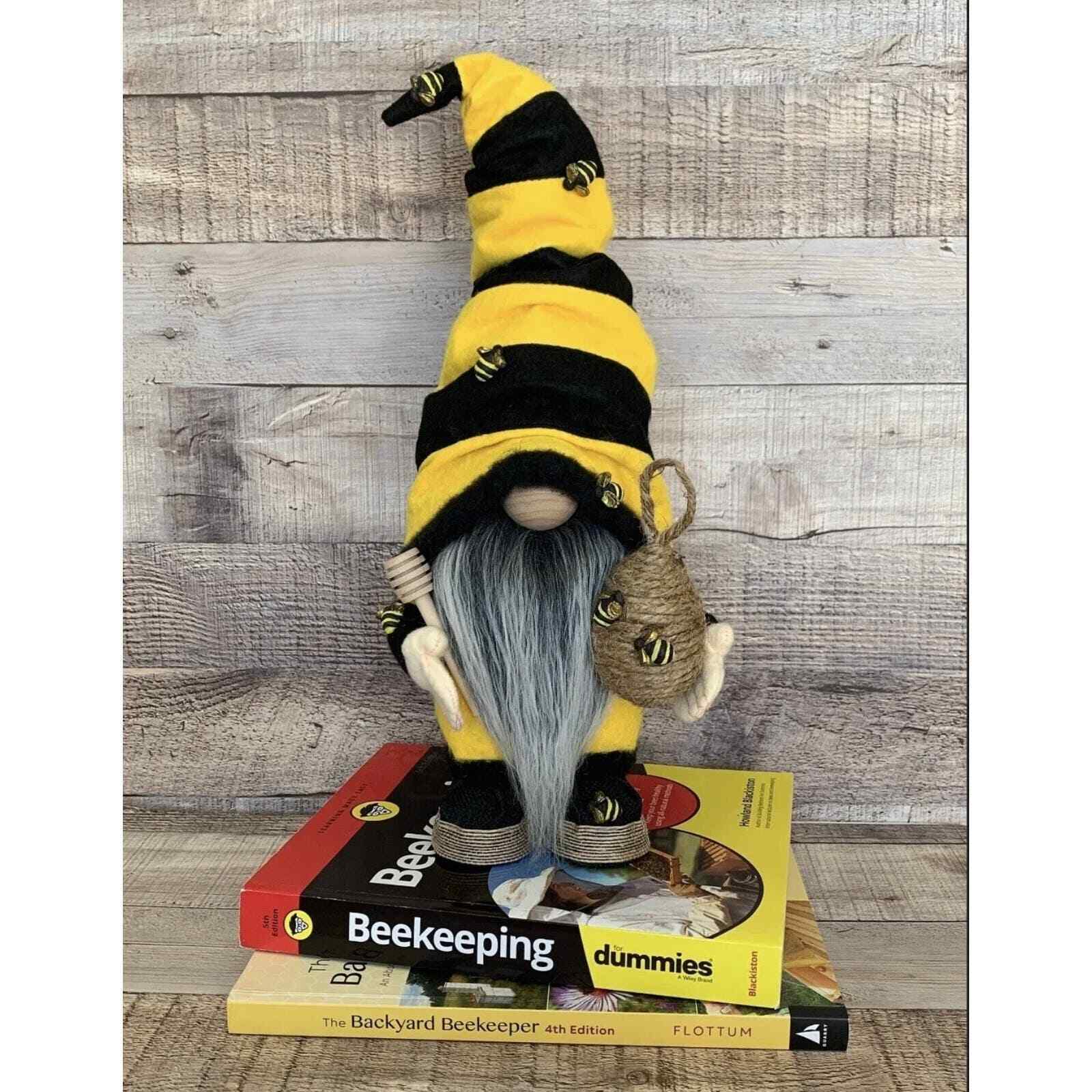 The Little Bee Keeper Handmade Gnome Spring Summer Themed Honey Bee