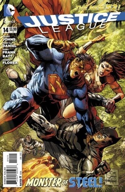 Justice League (2011) #14 Direct Market VF. Stock Image