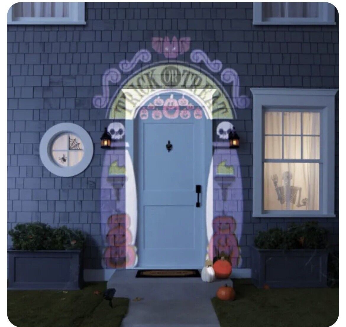 Hyde and Eek Halloween LED Cemetary Archway Projector Trick or Treat Gemmy 2022