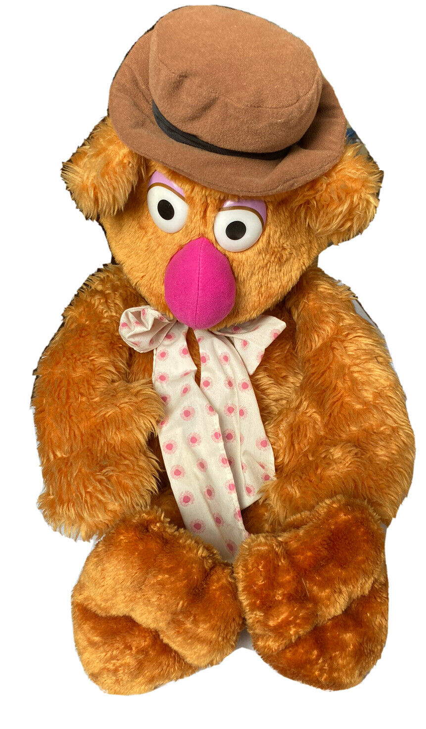 Vintage Nanco Muppets Fozzie the Bear Stuffed animal 30 inches tall Jim Henson