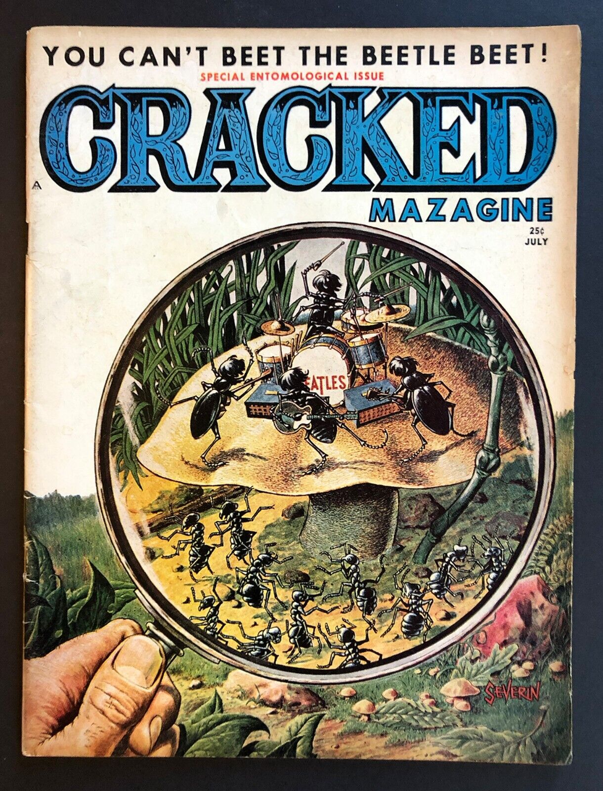 Cracked Magazine No. 37 July 1964 Mad Imitation John Severin BEATLES COVER Yoga