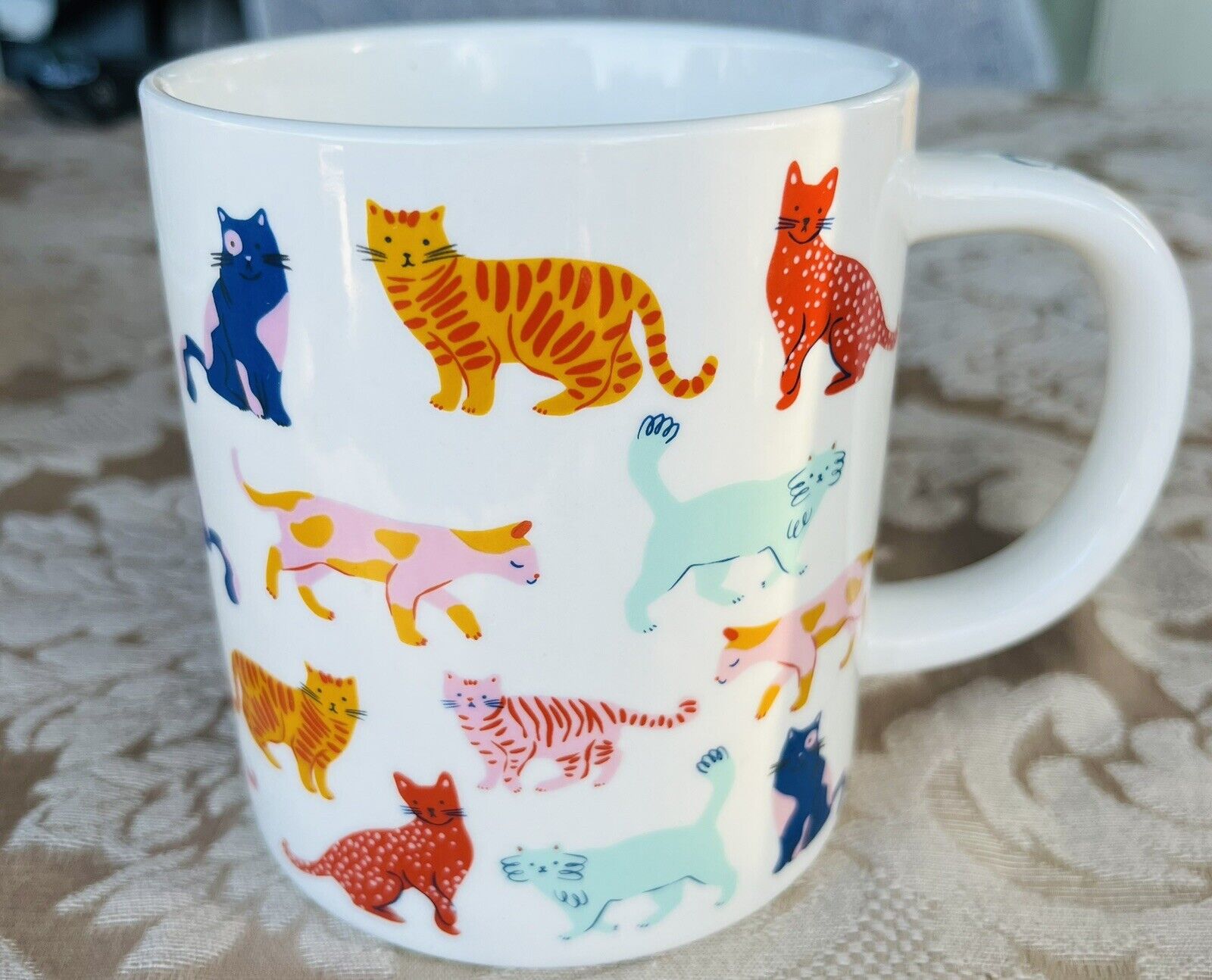 CAT PERSON by Parker Lane Coffee Tea Cocoa Cup Mug Multi Color 16oz Cat Lover
