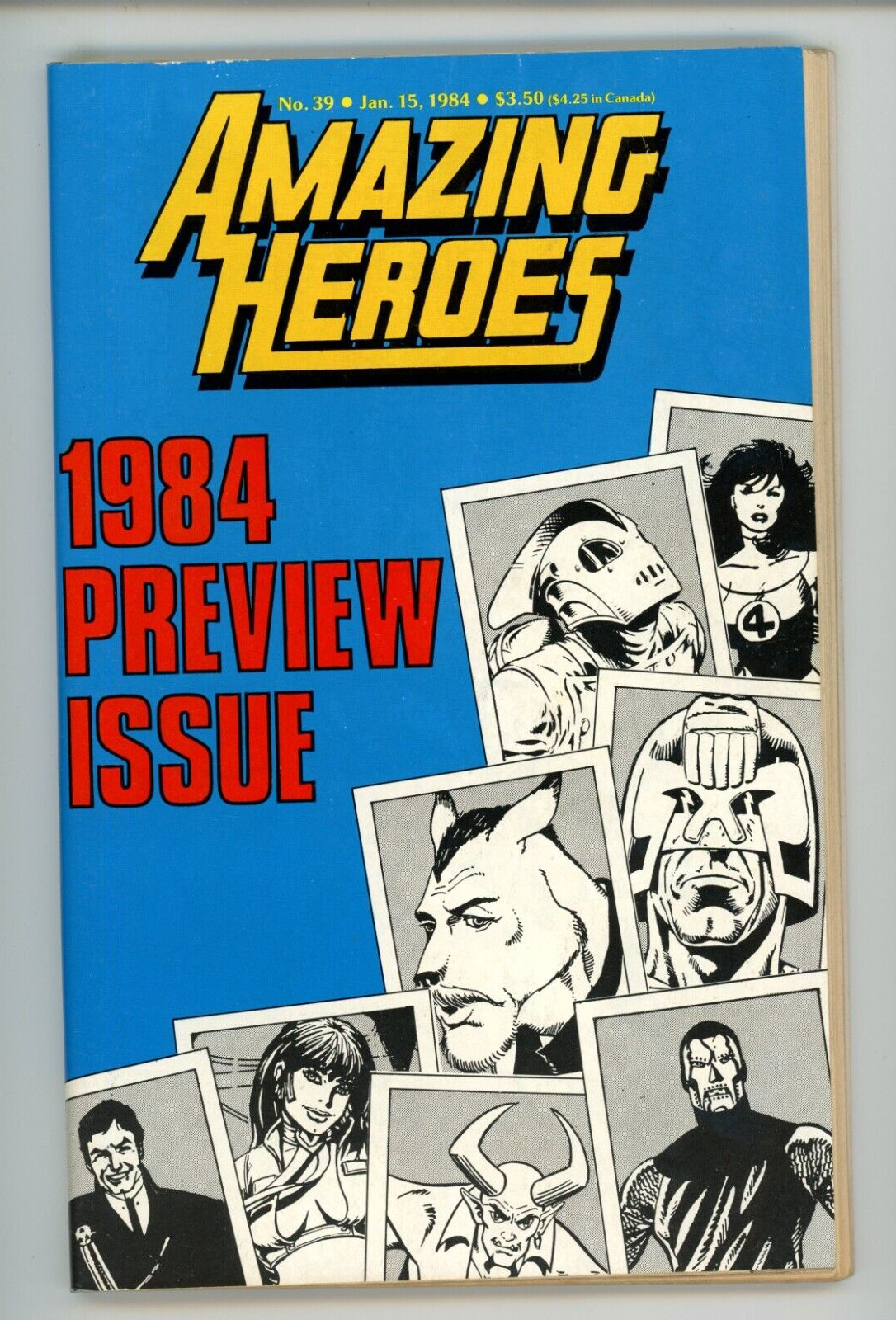 Amazing Heroes #39 Comic 1984 FN+ Spider-Man Black Suit App Fantagraphics