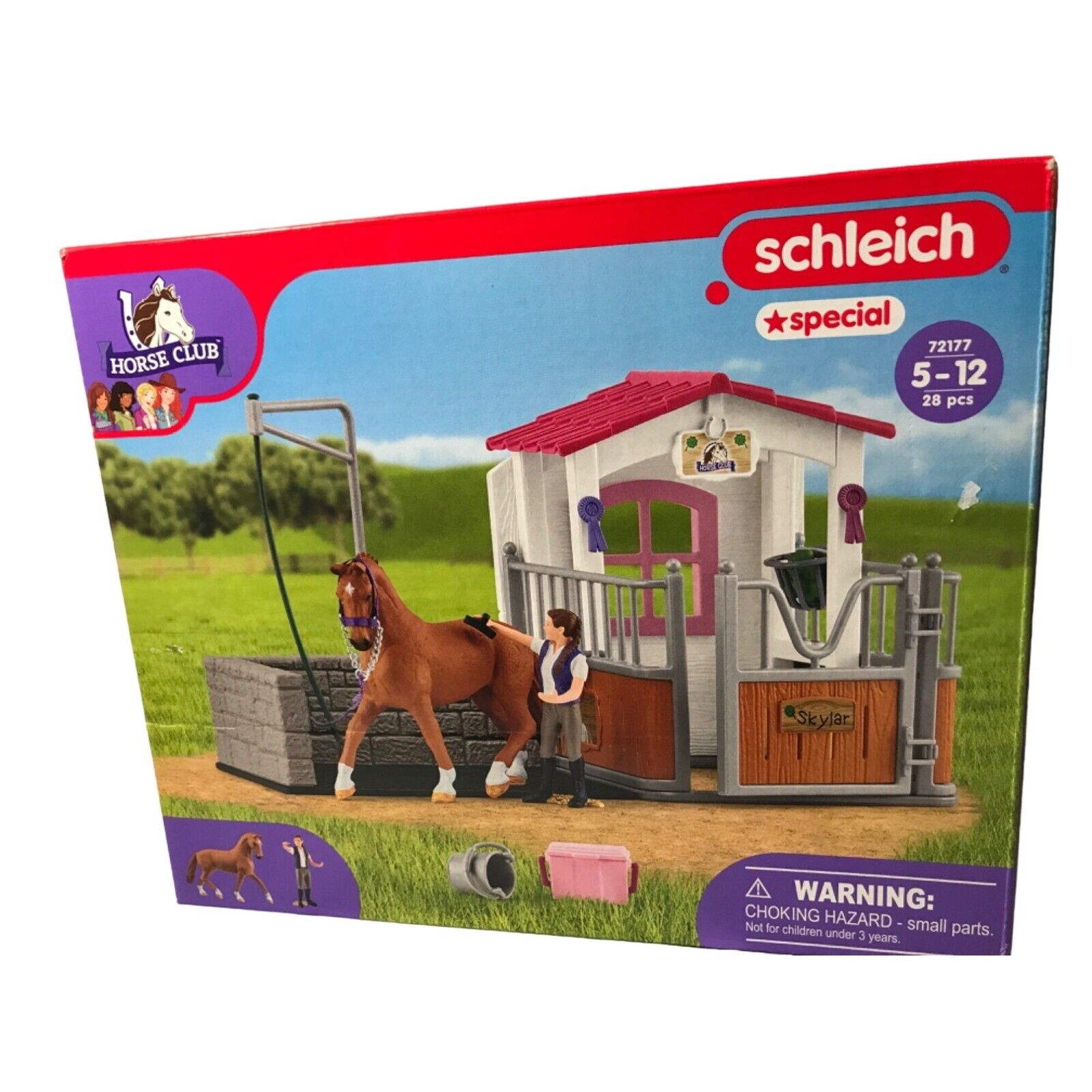 SCHLEICH HORSE CLUB Special Horse Wash Station with Stall 72177 TOY Ages 5-12