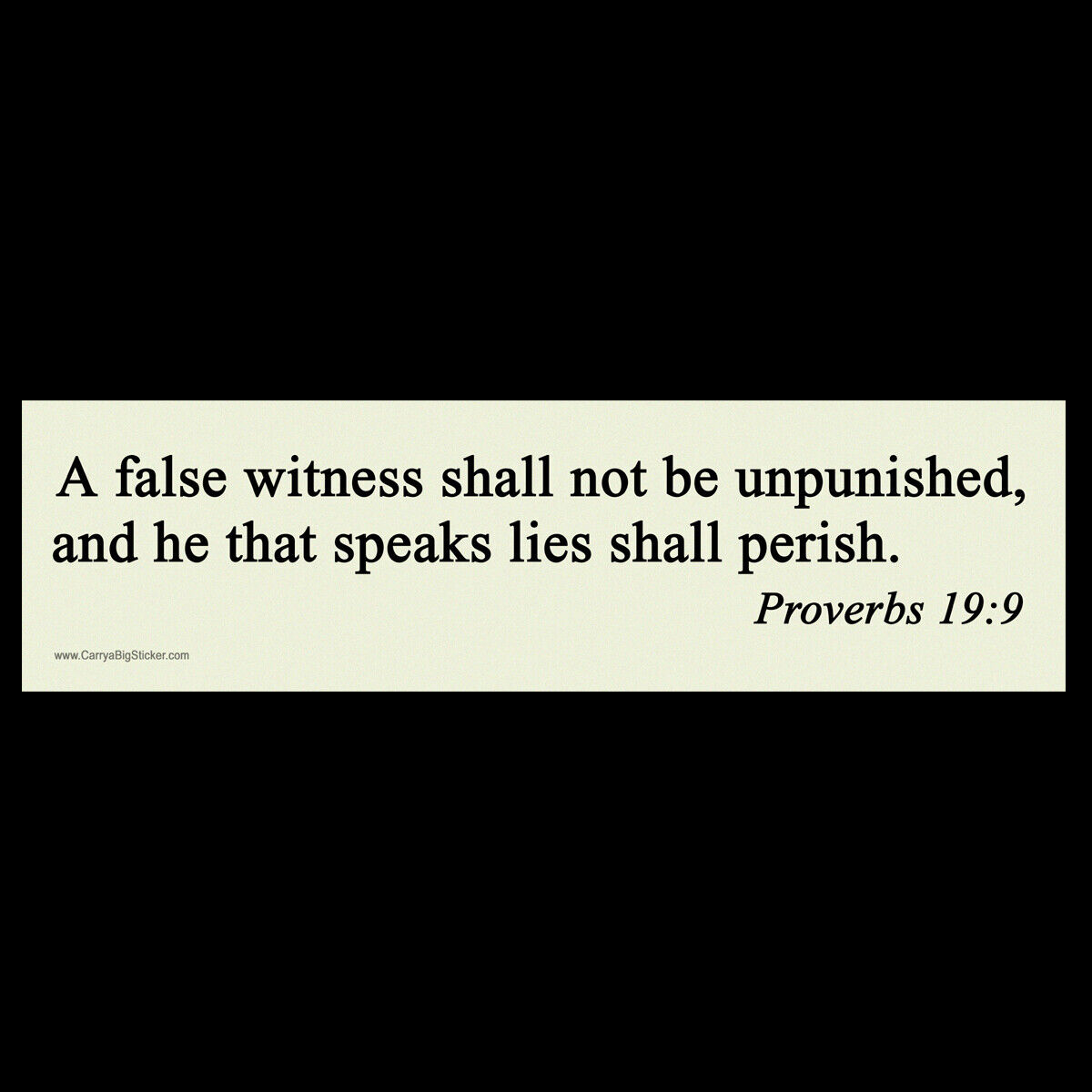 A false witness shall not be unpunished. Proverbs 19:9 Anti Trump BUMPER STICKER