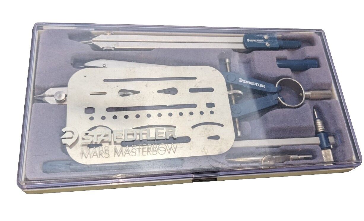 Staedtler Mars Masterbow Technical Drawing Drafting Tools Kit # 550 09 A61N