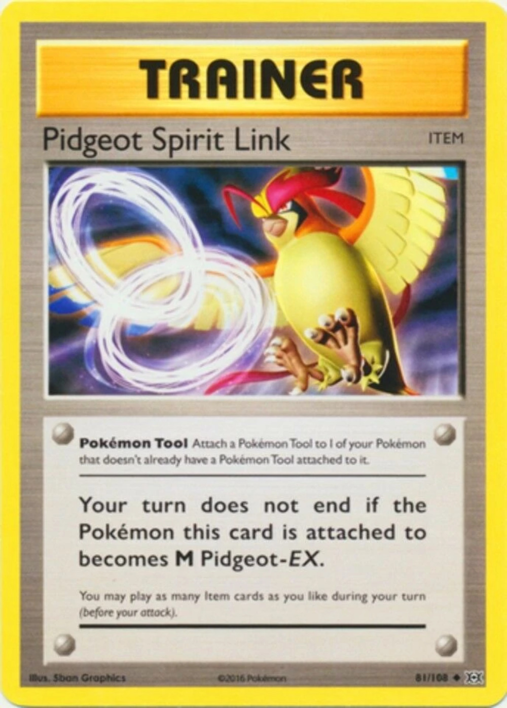 Pokemon: Pidgeot Spirit Link - 81/108 - Uncommon - XY Evolutions