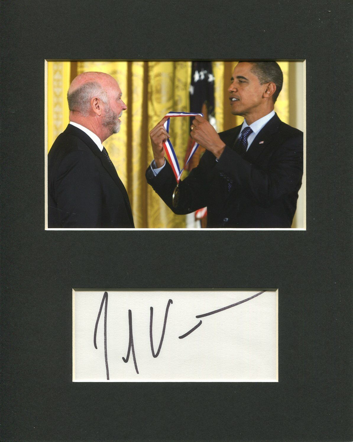 J. Craig Venter Human Genome Biochemist Rare Signed Autograph Photo Display