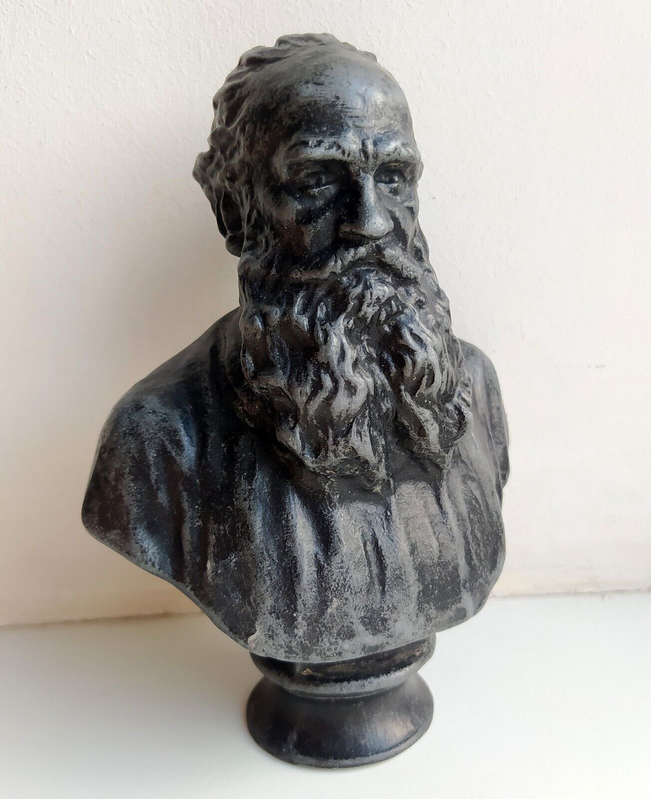 LEO TOLSTOY Old Bust Russian Writer statue bust USSR russian metal figurine