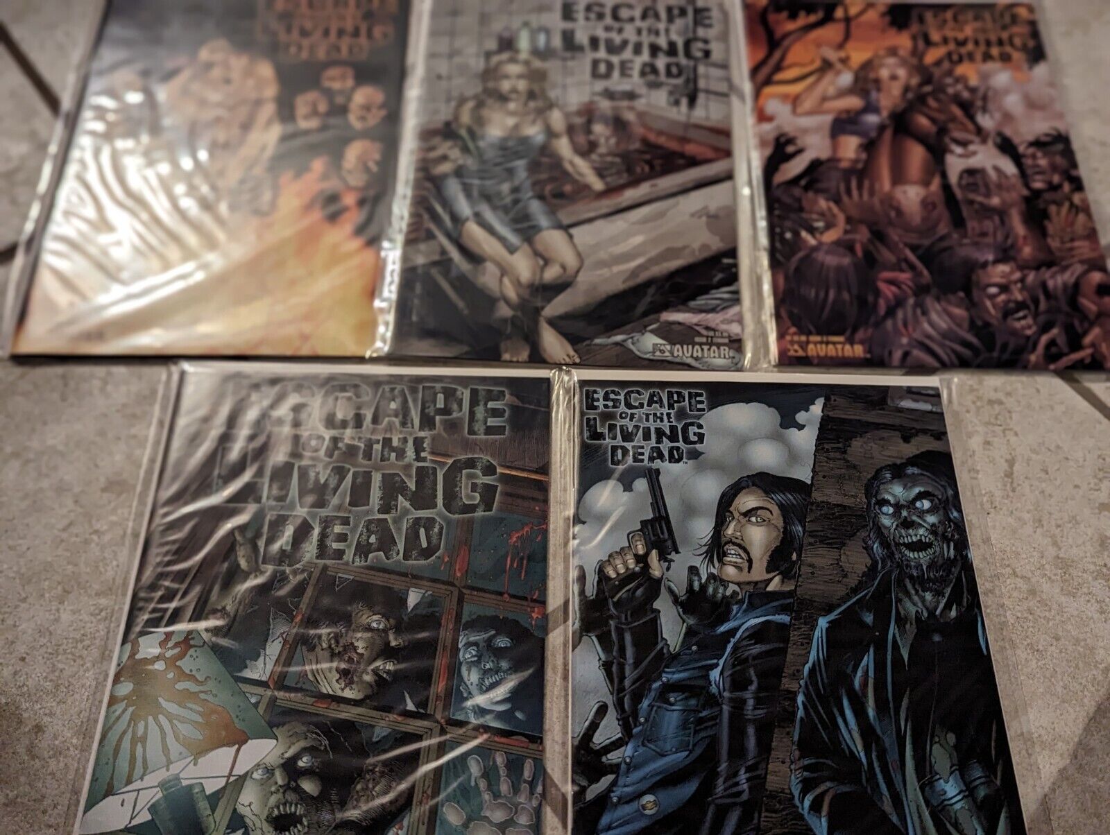 Escape of the Living Dead 1-5 Complete Series Avatar Wrap Around NM Complete